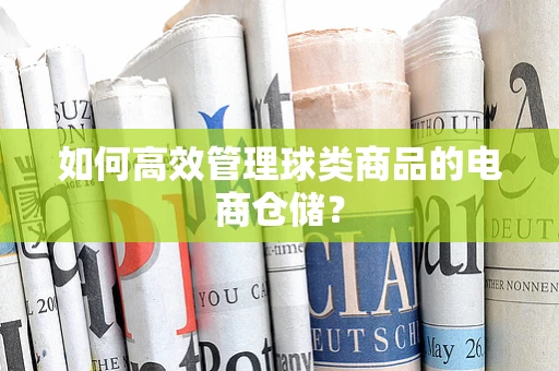 如何高效管理球类商品的电商仓储？