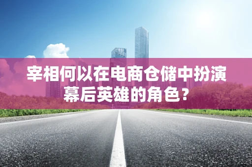 宰相何以在电商仓储中扮演幕后英雄的角色？