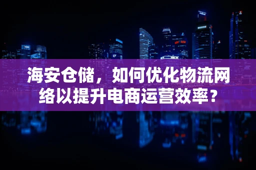 海安仓储，如何优化物流网络以提升电商运营效率？