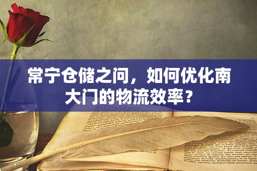 常宁仓储之问，如何优化南大门的物流效率？