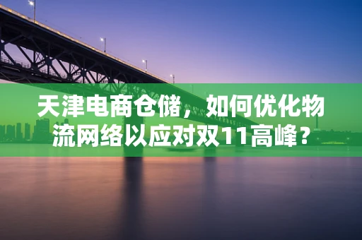 天津电商仓储，如何优化物流网络以应对双11高峰？