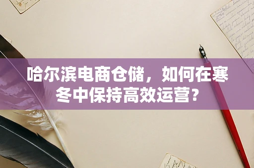 哈尔滨电商仓储，如何在寒冬中保持高效运营？