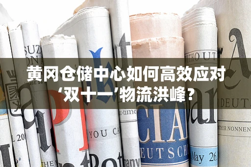 黄冈仓储中心如何高效应对‘双十一’物流洪峰？