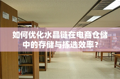 如何优化水晶链在电商仓储中的存储与拣选效率？