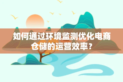 如何通过环境监测优化电商仓储的运营效率？