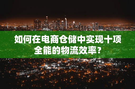 如何在电商仓储中实现十项全能的物流效率？