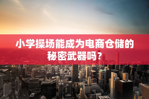 小学操场能成为电商仓储的秘密武器吗？