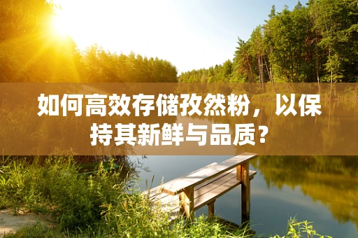 如何高效存储孜然粉，以保持其新鲜与品质？