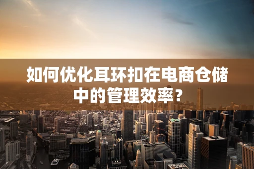 如何优化耳环扣在电商仓储中的管理效率？
