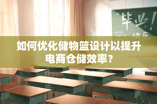 如何优化储物篮设计以提升电商仓储效率？