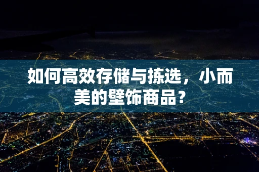 如何高效存储与拣选，小而美的壁饰商品？