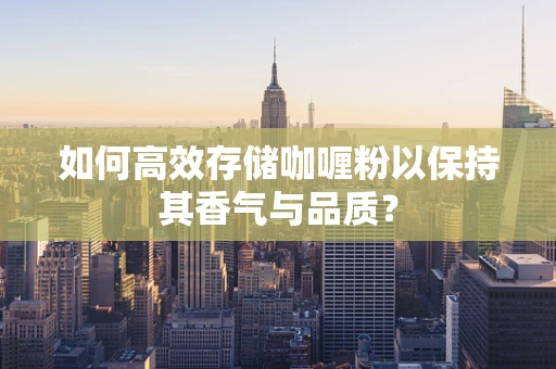 如何高效存储咖喱粉以保持其香气与品质？
