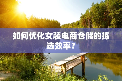 如何优化女装电商仓储的拣选效率？