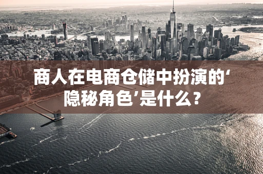 商人在电商仓储中扮演的‘隐秘角色’是什么？