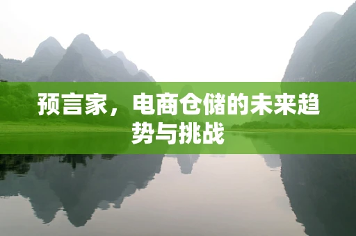 预言家，电商仓储的未来趋势与挑战