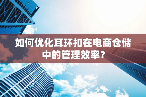 如何优化耳环扣在电商仓储中的管理效率？