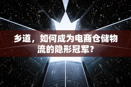 乡道，如何成为电商仓储物流的隐形冠军？