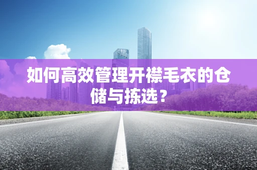如何高效管理开襟毛衣的仓储与拣选？