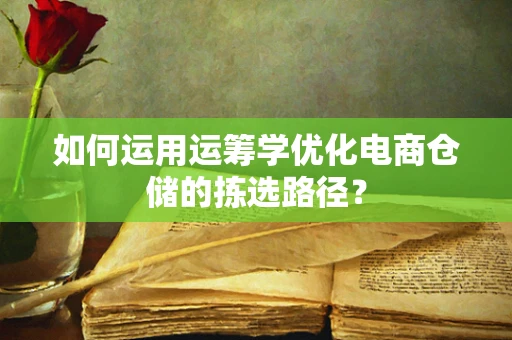 如何运用运筹学优化电商仓储的拣选路径？