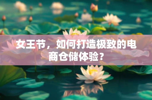 女王节，如何打造极致的电商仓储体验？