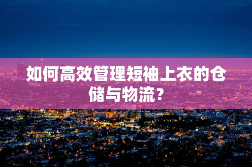 如何高效管理短袖上衣的仓储与物流？