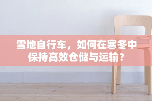雪地自行车，如何在寒冬中保持高效仓储与运输？