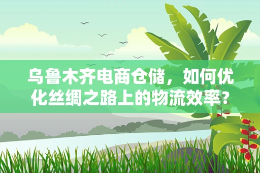 乌鲁木齐电商仓储，如何优化丝绸之路上的物流效率？